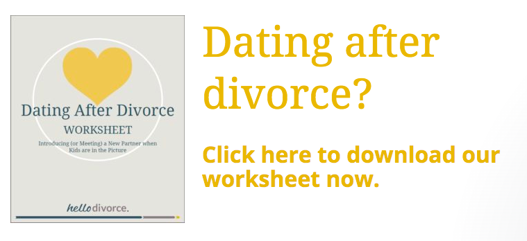 dating after divorce worksheet
